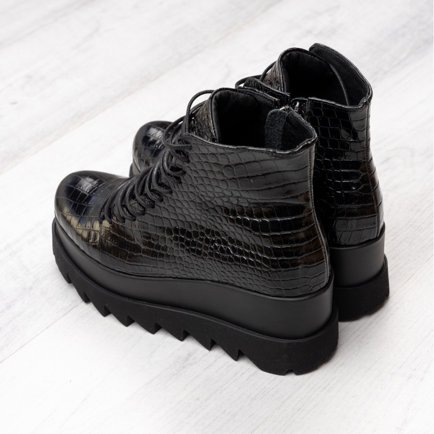   Ghete - Lyon - Croco Black 